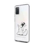 Back panel cover Karl Lagerfeld  Karl Lagerfeld Choupette Fun Case for Samsung Galaxy A31 - Transparent