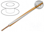 Wire | H07V2-K | stranded | Cu | 6mm2 | 10AWG | PVC | white-orange | Class: 5