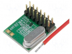 Module: RF | FM transmitter | FSK | 433.92MHz | SPI | 1.8&divide;3.6VDC | 20dBm