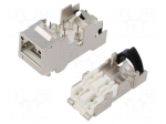 Connector: RJ45 | plug | PIN: 8 | Cat: 6a | shielded | 8p8c | 22AWG&divide;27AWG