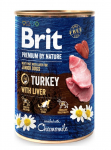 BRIT Premium by nature Junior Turkey with Liver - wet dog food - 400g