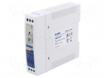 Power supply: switching | for DIN rail | 20W | 12VDC | 1.67A | -20&divide;70&deg;C