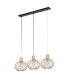 Trio Gila piekarama lampa 3-pc E27 sand brushed steel 365700366 4017807617580