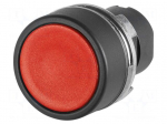 Switch: push-button | 22mm | Stabl.pos: 2 | red | none | IP65 | flat | 46