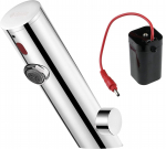 Touchless washbasin mixer with temperature control - 4xAA