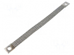 Braids | earthing tape | 16mm2 | &Oslash;1: 9mm | &Oslash;2: 9mm | 120A | L: 0.23m