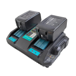 PNI DCH218 double battery charger kit, with two USB ports, includes 2 18V 5Ah batteries