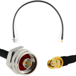 Rangeful SMA Male / N Male Hex 50cm koaksiaalkaabel &mdash; HF240 (vastab LMR240) HF240-NMH-SM-0.5