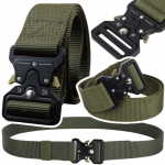 Spordiks ja aktiivseks puhkuseks // Elluj&auml;&auml;misriistad // Taktyczny Pas Militarny Solidny Parciany Klamra Quick Release 120 x 3,8cm