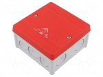 Enclosure: junction box | X: 102mm | Y: 102mm | Z: 57mm | IP66 | grey | ABOX