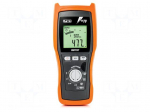 Meter: insulation resistance | LCD | R range: 0&divide;19.99&Omega;