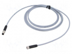 Cable: for sensors/automation | M8 | PIN: 3 | straight | 2.5m | plug