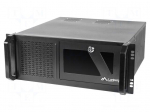 Enclosure: ATX server | Standard: 19" | 4U | black | Z: 117mm | X: 430mm