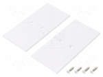 Cap for LED profiles | white | steel | Application: VARIO30