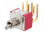 Switch: toggle | Pos: 2 | DPDT | ON-ON | 0.02A/20VAC | 0.02A/20VDC | IP40
