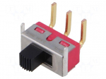 Switch: slide | Pos: 2 | SPDT | 3A/250VAC | 6A/28VDC | ON-ON | -30&divide;65&deg;C
