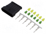 Connector: wire-wire | plug | male | Superseal 1.5 | 24VDC | PIN: 6 | IP67