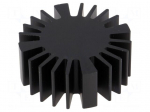 Heatsink | LED | &Oslash;: 50mm | H: 20mm | Colour: black