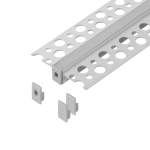 T&ouml;&ouml;riistad ja m&otilde;&otilde;teseadmed // Uued tooted t&ouml;&ouml;riistade, tarvikute kategoorias // Zestaw: profil aluminiowy do taśm LED, 2000 x 47,7 x 11,9 mm, podtynkowy, biały, klosz mrożony, 4 zaślepki