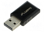 PC extension card: WiFi network | USB A plug | USB 2.0 | black