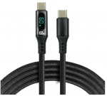 Kaabel LCD-ekraaniga | USB-C | 200 cm | Kiirlaadimine 3A / 20V (60 W) | Power Delivery 2.0 | everAct