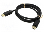 Cable | DisplayPort plug,both sides | PVC | DisplayPort 1.4 | 2m