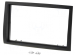 Radio mounting frame | Citro&euml;n,Fiat,Peugeot | 2 DIN | black