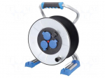 Cable reel | CEE 7/3 (F) socket,USB A socket | Sockets no: 3 | 16A