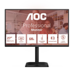 LCD Monitor|AOC|27 "|2560 x 1440 pixels|Quad HD|Native aspect ratio 16:9|LED|Flat|Q27E4CV