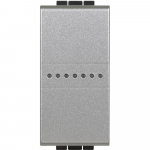 Dimmer/switch compatible with lamps (LED, halogen) with max power 150W at 230V (or 75W at 110V).