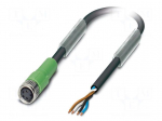 Cable: for sensors/automation | PIN: 4 | M8 female | straight | 10m