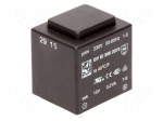 Transformer: encapsulated | 3.2VA | 230VAC | 15V | 213mA | Mounting: PCB