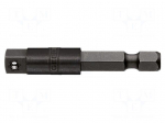 Adapter | socket spanner | square,hexagonal | 1/4" | 1/4" | 50mm