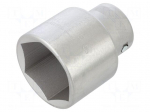 Socket: 6-angles | socket spanner | 46mm | 3/4" | steel | 55