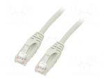 Patch cord | U/UTP | Cat 5 | RJ45 plug,both sides | stranded | Cu | 3m