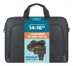 Mobilis 003089 laptop case 40.6 cm (16") Toploader bag Black