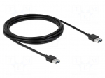 Cable | USB 2.0 | USB A plug double sided,both sides | gold-plated