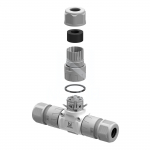 NLHC hermeetiline &uuml;hendusliitmik 0,5&ndash;2,5 mm&sup2;. 5 klemmiga. 24A. 450V. &empty;5&ndash;9 / 9&ndash;12 / 10&ndash;14 mm. IP68