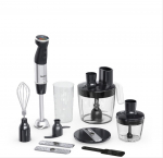 TEFAL | HB67G830 Quickchef+ | Hand Blender | 1000 W | Number of speeds 20 | Turbo mode | Black/Stainless steel