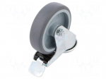 Transport wheel | &Oslash;: 100mm | W: 27mm | H: 134mm | torsional with lock