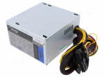 Power supply: computer | ATX | 600W | Features: fan 12cm