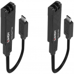 Lindy Fibre Optic USB 3.2 Type C Extender (black, max. range 100 meters)