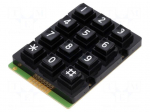 Keypad: plastic | No.of butt: 12 | none | plastic | 200m&Omega; | 1N | 20mA