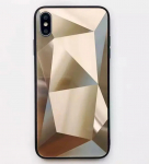 Fusion Diamond Stone Back Case Silikona Aizsargapvalks Priek&scaron; Apple iPhone 11 Pro Zeltains