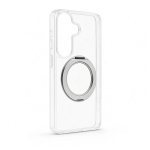 Back panel cover Evelatus Samsung Galaxy S26 Hybird Case With Magsafe PC+TPU 360 Metal Stand Transparent