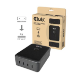 Laadimisjaam Club 3D CLUB3D CAC-1933 4 USB-C pordiga 240 W GaN PD 3.1 + PPS + LED-ekraan
