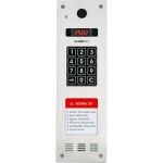 Laskomex CP-2533NR-040 Kitsas vertikaalne helipaneel, roostevaba teras, RFID-lugejaga