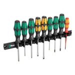 T&ouml;&ouml;riistakomplekt Wera 9650 magnetriba Kraftform kruvikeerajate komplekt, 9 osa