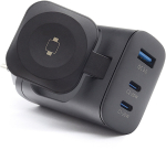 Powerbank Realpower laadija kaasaskantavatele seadmetele Power bank, nutikell, tahvelarvuti Black vahelduvvool traadita laadimine kiire laadimine sisemine