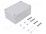 Enclosure: multipurpose | X: 82mm | Y: 122mm | Z: 55mm | TG ABS | ABS | grey